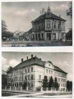 Dombóvár - 5 db MODERN város képeslap: Sétány, automobilok, Fő tér, SZTK rendelőintézet, Gimnázium (...