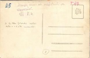 1926 Lillafüred (Miskolc), Mayer miniszter úr megtekinti az alapozást a lillafüredi Palotaszálló épí...