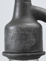 1937 Kisszakasz Szikvizüzem Budapest szódásüveg, fejazonos, kopással, m: 27,5 cm