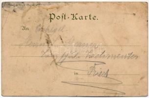 Krampusz / Krampus. G. Rüger & Co. Wien V/I. 1900. No. 51. Art Nouveau litho s: Karl Elleder (ly...