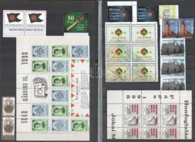 Modern levélzáró tétel, kb 180 db, közte ívek, összefüggések / Modern labels