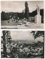 Ózd - 6 db MODERN város képeslap: Általános iskola, Béke-telep, látkép, Kórház, Farkaslyuki bányász ...