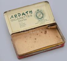 Ardath London Splendo cigarettás doboz, fém, kopott, 8x14 cm