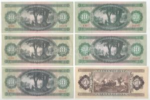 1962. 10Ft (2x) + 1969. 10Ft (3x) + 1983. 50Ft T:XF-F szép papír