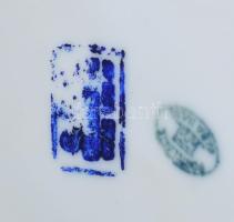 Alba Júlia retró porcelán váza, kézzel festett, jelzett, kis kopásokkal, lepattanásokkal. m: 37cm