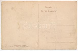 Maroshévíz, Toplita; Fő tér, templom, üzletek. Walter Ede kiadása / O parte din Piata principale, Co...