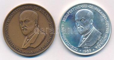 Kelemen Kristóf (1922-) 1985. "MÉE Budapest / Pázmány Péter - Eötvös Lóránd" bronz és jelz...