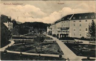 1906 Rogaska Slatina, Rohitsch-Sauerbrunn; Kurpark / spa, bath, square, park (EK)