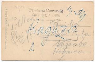 Maroshévíz, Toplita; Fő tér. Vasúti Levelezőlapárúsítás 7931. / main square (EK)