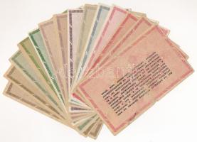 1946. 10.000AP-1.000.000AP (14db) közte vízjeles és vízjel nélküli darabok, sorszámozott és sorszám ...