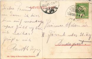 1908 Kolozsvár, Cluj; Széchenyi tér, piac, Vlad János üzlete, gyógyszertár. Újhelyi és Boros kiadása...