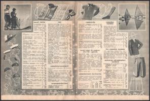 1936 Cserkészbolt téli felszerelés 1935-1936, termék és árkatalógus, A4-es méretű, sok képpel, jó ál...