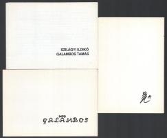 Vegyes modern képzőművészeti kiállításokra szóló meghívók