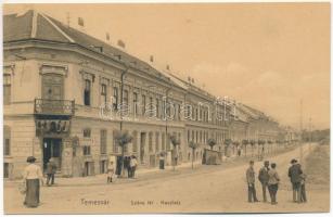 Temesvár, Timisoara; Széna tér, Álló sörcsarnok és vendéglő. Uhrmann Henrik kiadása / Heuplatz, Steh Bier Halle / square, beer hall and restaurant