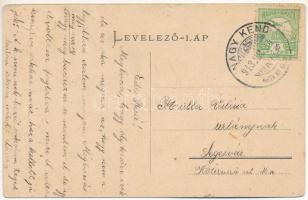 1913 Nagykend, Chendu Mare, Kend; Református templom / Calvinist church (EK)