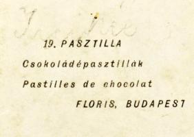 cca 1920 Floris bonbonos doboz , Kozma Lajos (1884-1948) grafikus terve alapján. / cca 1920 Lajos Ko...