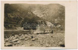 Gyimesi-szoros, Ghimes Gorge; Tatros folyó és hidak / Trotus River and bridges. photo