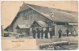 1911 Alkenyér, Zsibotalkenyér, Unterbrodsdorf, Sibot; Klára fűrésztelep. Adler fényirda 1908. Szászváros / sawmill (EK)