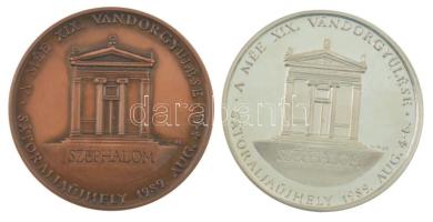 Gáti Gábor (1937-) 1989. "MÉE XIX. Vándorgyűlés Sátoraljaújhely / Kazinczy Ferenc" bronz é...