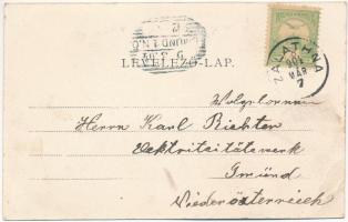 1904 Zalatna, Zlatna; Piac, Takarékpénztár, Dengel F. üzlete. Nagy Árpád kiadása / market, savings b...