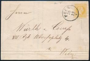 1870 2kr with full F watermark on printed matter 