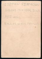 cca 1888 Sztefan Sztambolov (1854-1895) bolgár politikus, miniszterelnök (1887-1894) kitüntetéseivel...