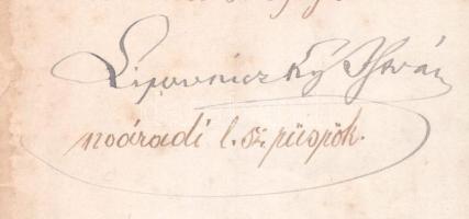 Lipovniczky István (1814-1885) nagyváradi katolikus püspök autográf aláírással ellátott levele a meg...