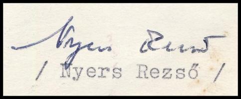 1969 Nyers Rezső aláírt levél 72477