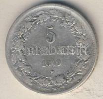 Belgium 1849. 5Fr Ag "I. Lipót" T:3