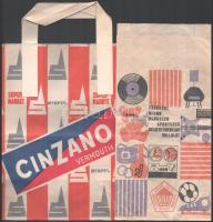 cca 1970 8 db régi reklám táska