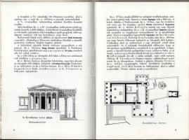1976 Athéni Akropoliszt bemutató és ismertető útmutató, kihajtható térképpel és részletes ábrákkal
