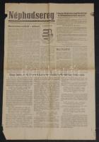 1956 A Néphadsereg c, honvédelmi minisztériumi lap október 30.-i száma a forradalom híreivel  / Paper during the revolution