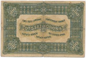 1920. 500K "Orell Füssli Zürich" nyomdahely jelöléssel T:VG beszakadások folt Adamo K33