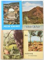 4 db magyar Panoráma útikönyv: Siófok és környéke, Mecsek, Visegrád, Pécs. cca 1960-1980.