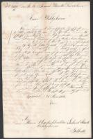 1863 Gölnicbánya pénzügyi témájú kérelem az eperjesi főszolgabírónak