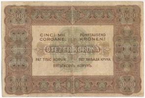 1920. 5000K piros "5B03 929168" sorszámmal, "Orell Füssli Zürich" nyomdahely jel...