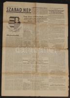 1956 A Szabad Nép október 29.-i száma a forradalom híreivel (apró szakadások)  / Paper during the revolution