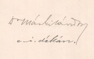 1907 Márki Sándor (1853-1925) történész, a Kolozsvári M. Kir. Ferencz-József Tudományegyetem Bölcsés...