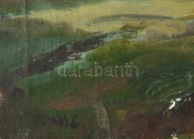 Vass Elemér (1887-1957): Dombos táj. Olaj, vászon. Jelezve balra lent. Apró felületi sérülésekkel. 4...