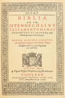 Vizsolyi Biblia. I-II. kötet. Bp., 1990, Helikon. Az 1590-ben Vizsolyban nyomtatott Károlyi-biblia e...