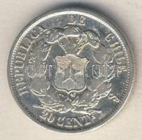 Chile 1865. 20c Ag T:3