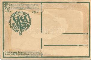 Wieder Daheim! Kriegsgefangenen Heimkehrkarte No. 5. Kirchl. Kriegshilfe Paderborn / WWI German mili...