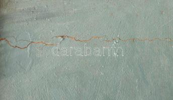 Korda Vince (1897-1979): Rómaifürdő, 1920-as évek. Olaj, karton, sérült. Kelezve jobbra lent. Dekora...