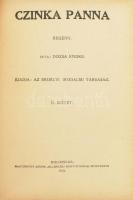 Dózsa Endre: Czinka Panna. I-II. köt. Regény. Kiadja: Az Erdélyi Irodalmi Társaság. A szerző, Dózsa ...