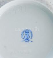 Herendi Viktória mintás talpas kaspó, oroszlánlábas, kézzel festett, jelzett, kis kopással, m: 18 cm...