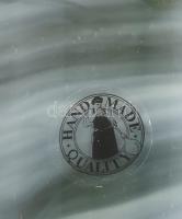 Skandináv anyagában színezett üvegváza. Terv.: Iina Vuorivirta. Címkével jelzett, minimális kopottsá...