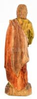 Szent József. Faragott fa szobor, m: 39 cm