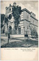 Trencsénteplic-fürdő, Kúpele Trencianske Teplice; Izraelita templom, zsinagóga. Wertheim Zsigmond kiadása / synagogue