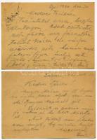 2 db magyar második világháborús zsidó KMSZ (közérdekű munkaszolgálatos) tábori posta a 201/31. lázá...