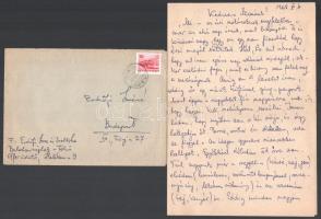 1968-1980 Erdőfi Imre dalszövegíró 2 db autográf aláírással ellátott szerzeménye + 2 db családtagjai...